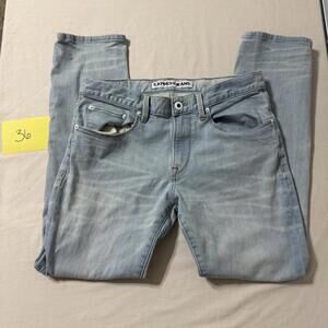 Express Rocco Slim Fit Skinny Leg Jeans Light Wash Size 31x30